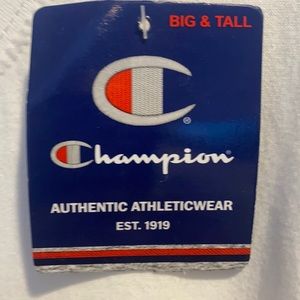 Champion white T-shirt big and tall 100% cotton